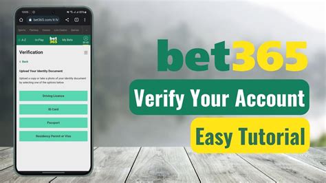How to verify bet365 account.